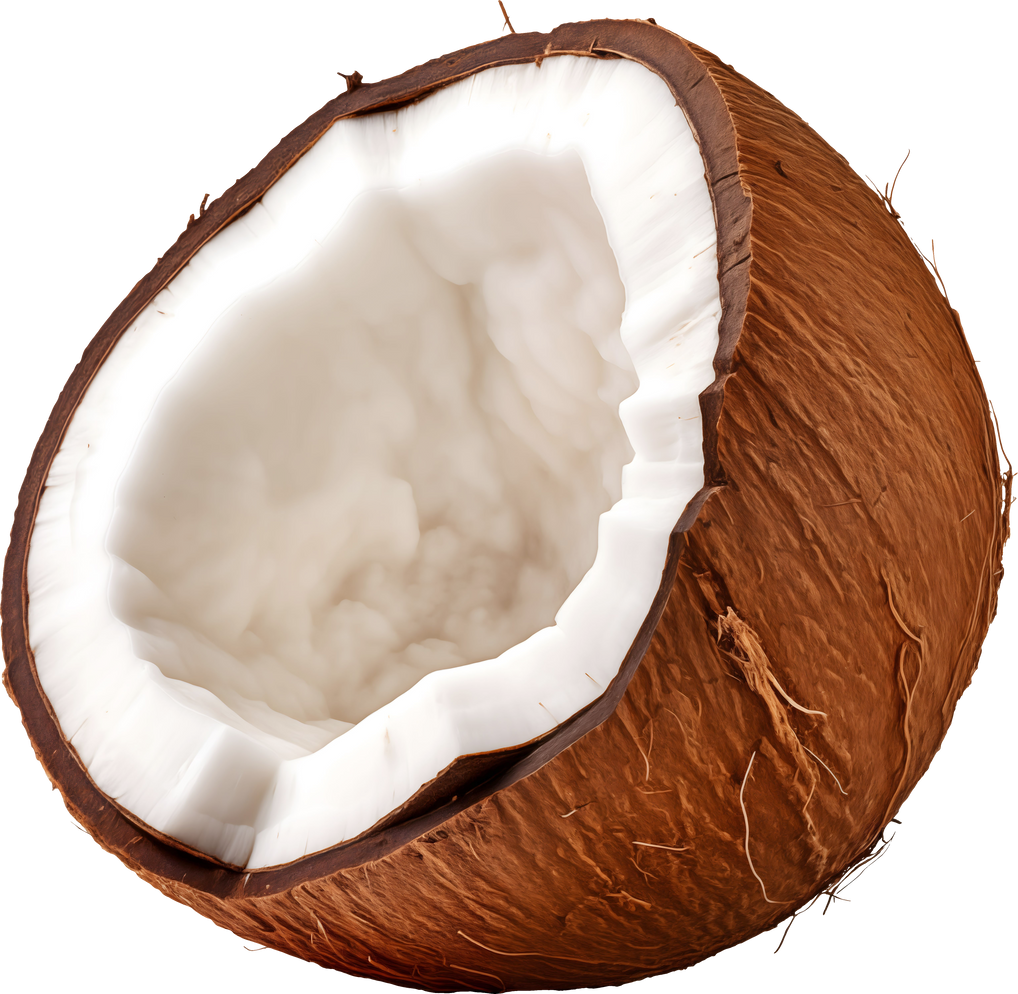 Half of coconut, Png transparent